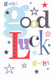 The energy of encouragement practically leaps off this vibrant good luck card, a staple choice among supportive Dagenham families and friends. 'Good Luck' is joyously spelled out in swirling pastel blue, rich red, mossy green, and deep purple fonts, each letter thoughtfully paired with finished flourishes and lively forms. Cheerful stars-navy, lilac, and zesty lime-cascade across the snowy white surface, conjuring visions of Dagenham's night sky dotted with promise. The paper has a pleasing smoothness, evoking the delight of quality card stock between your hands-an accompaniment to any bouquet that feels just right for marking a new chapter. Whether for a student embarking from Dagenham East or an entrepreneur opening shop on Heathway, this card carries an unmistakable local warmth and a message of hope. Each detail, from colorful accent to bold type, speaks of empathy, encouragement, and a little magic-turning a simple greeting into a cherished memory.